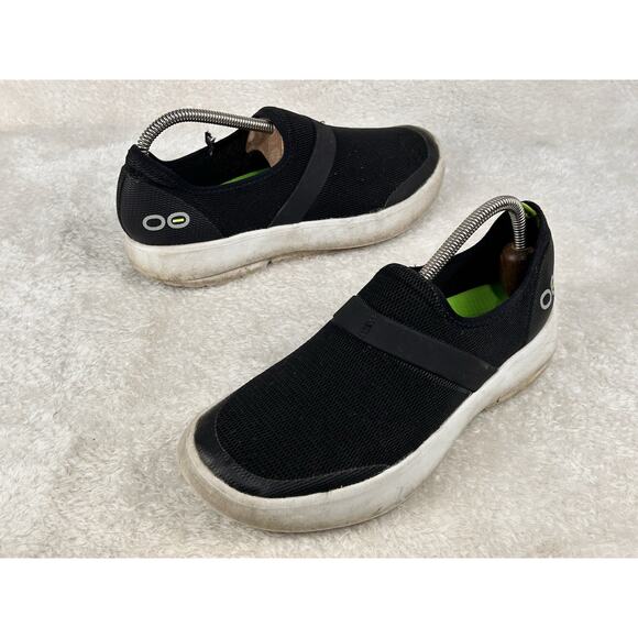 Oofos Ooahh Luxe Slip On Walking Shoe Comfort Recovery Support Black W9 EU40 GUC - Picture 1 of 8